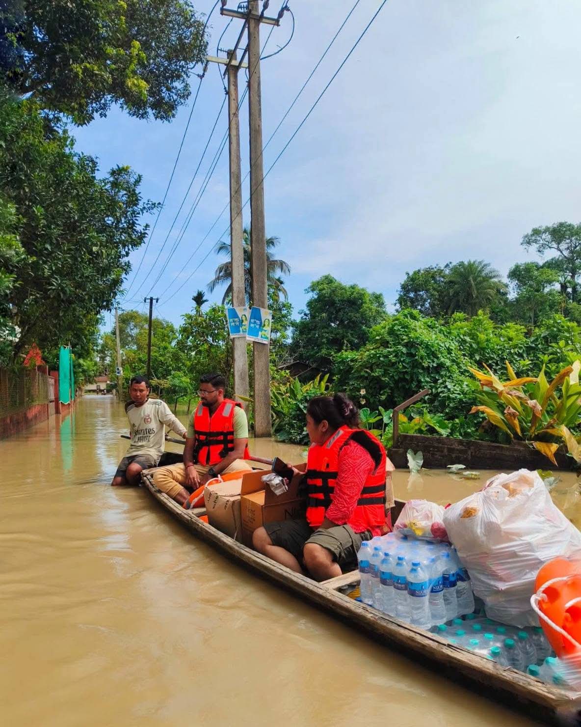 Receding floodwaters expose trail of devastation in Charaideo, Sivasagar