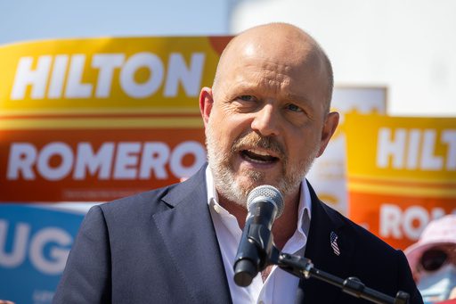 Republican Hilton tells Californians they can hate Trump but still vote for him in governor's race
