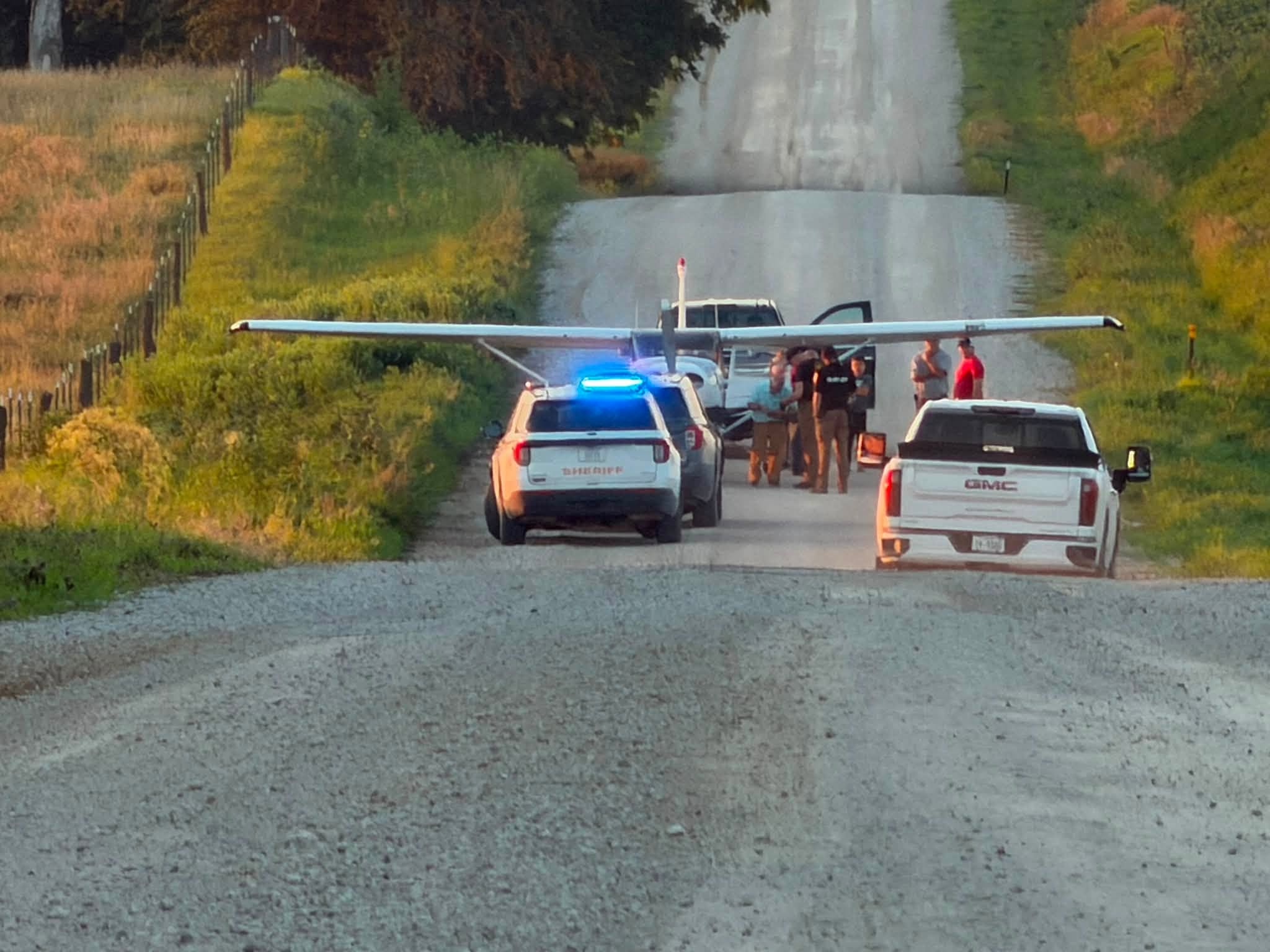 Rural Nebraska road welcomes small plane when it experiences engine failure