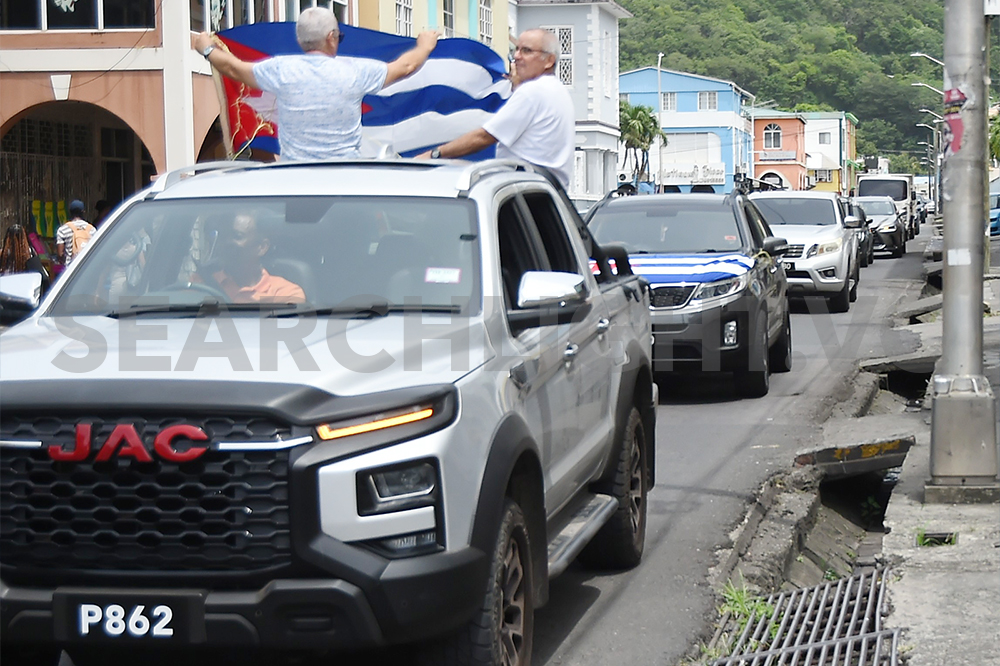 SVG shows solid support for Cuba with motorcade