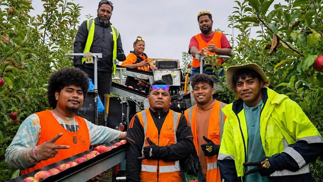 Samoa Prime Minister visiting RSE workers in New Zealand