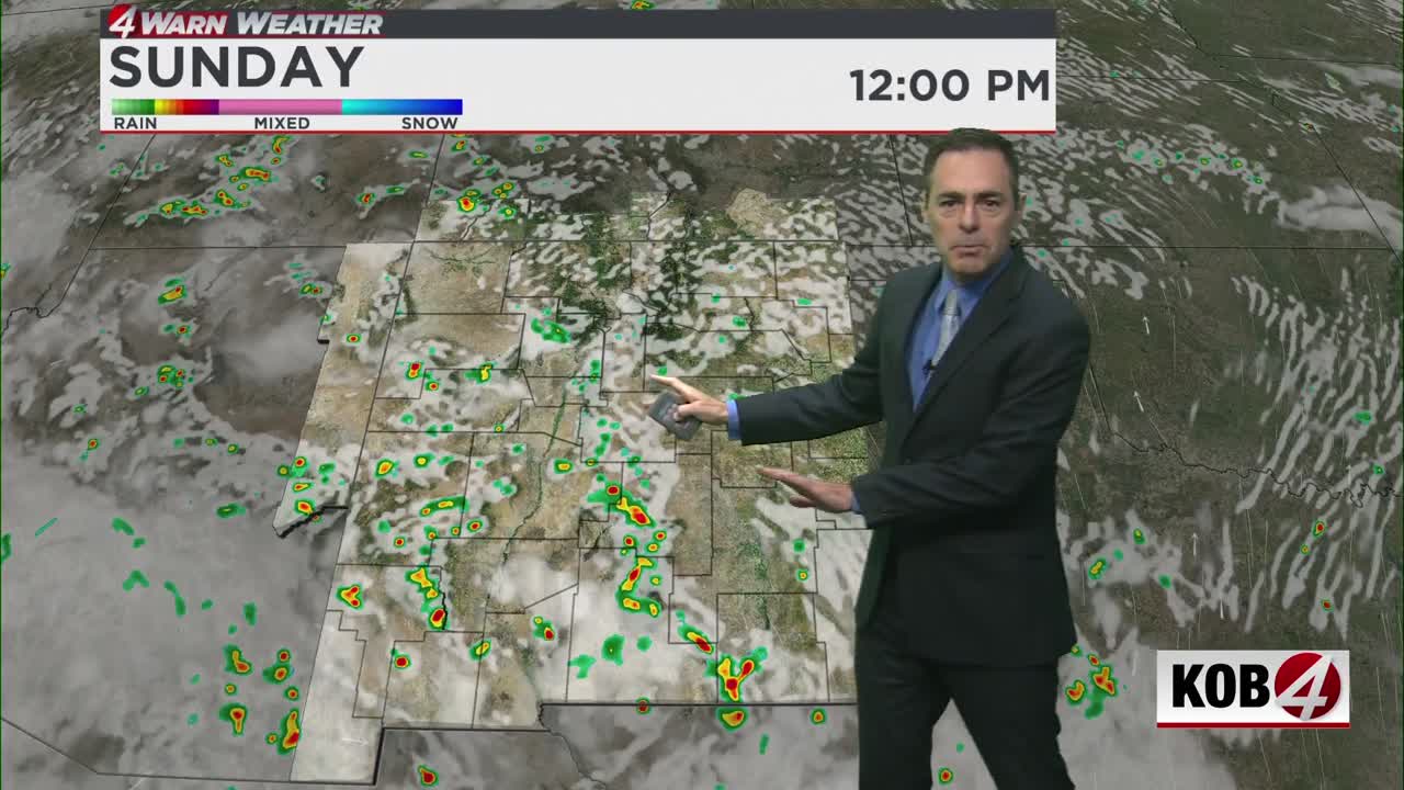 Saturday evening forecast: Showers and storms for parts of New Mexico for the rest of the weekend