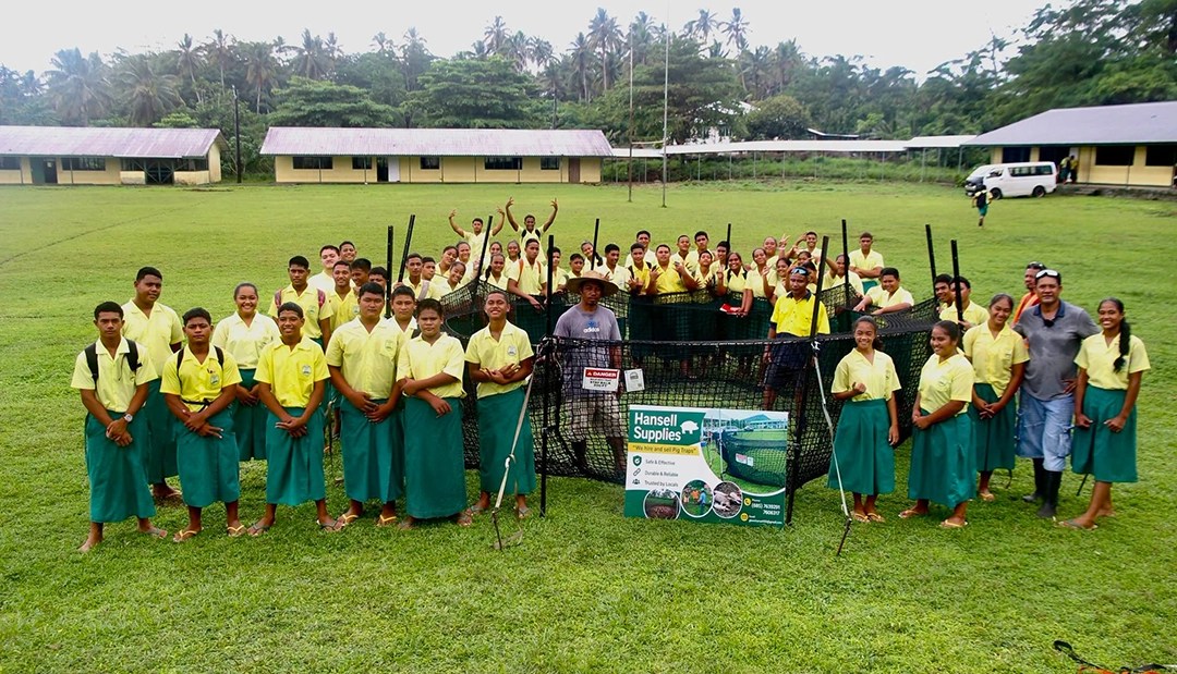 Savai‘i farmers, councils and students trained in feral pig trapping