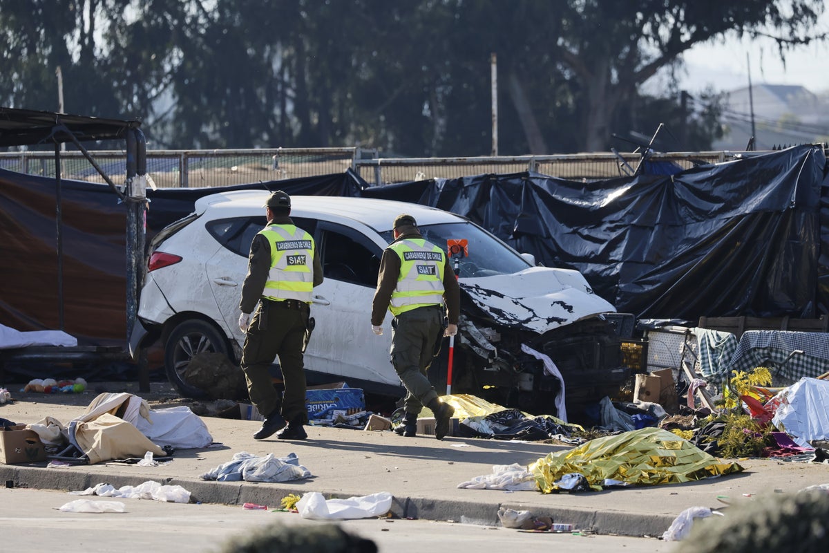 Several people killed in Chile after car driven by navy officer crashes into an open-air market