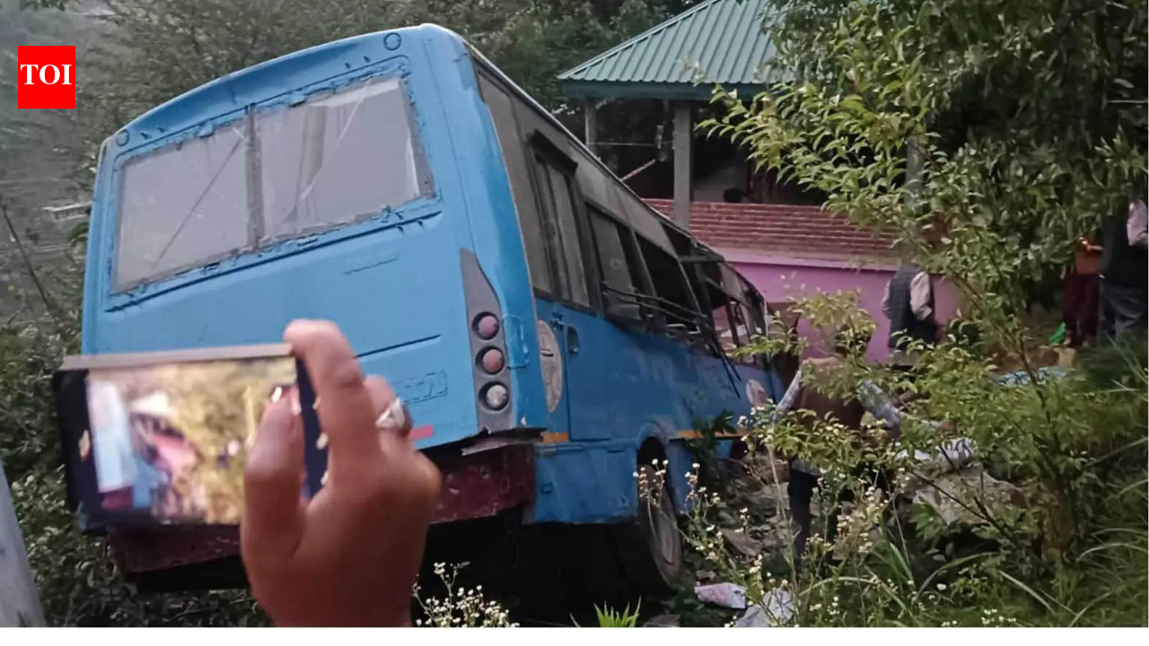 Several pilgrims injured as Amarnath Yatra bus skids off road in J&K's Ganderbal | India News