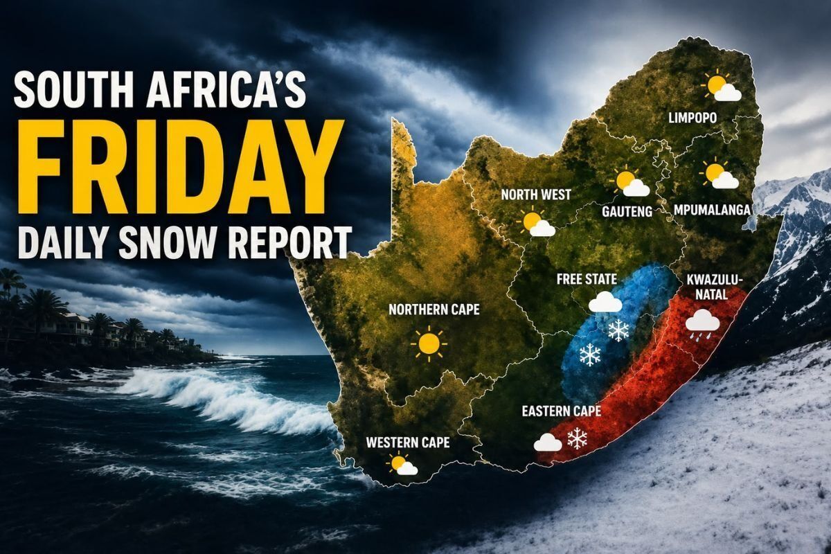 Snow report mountain regions South Africa.