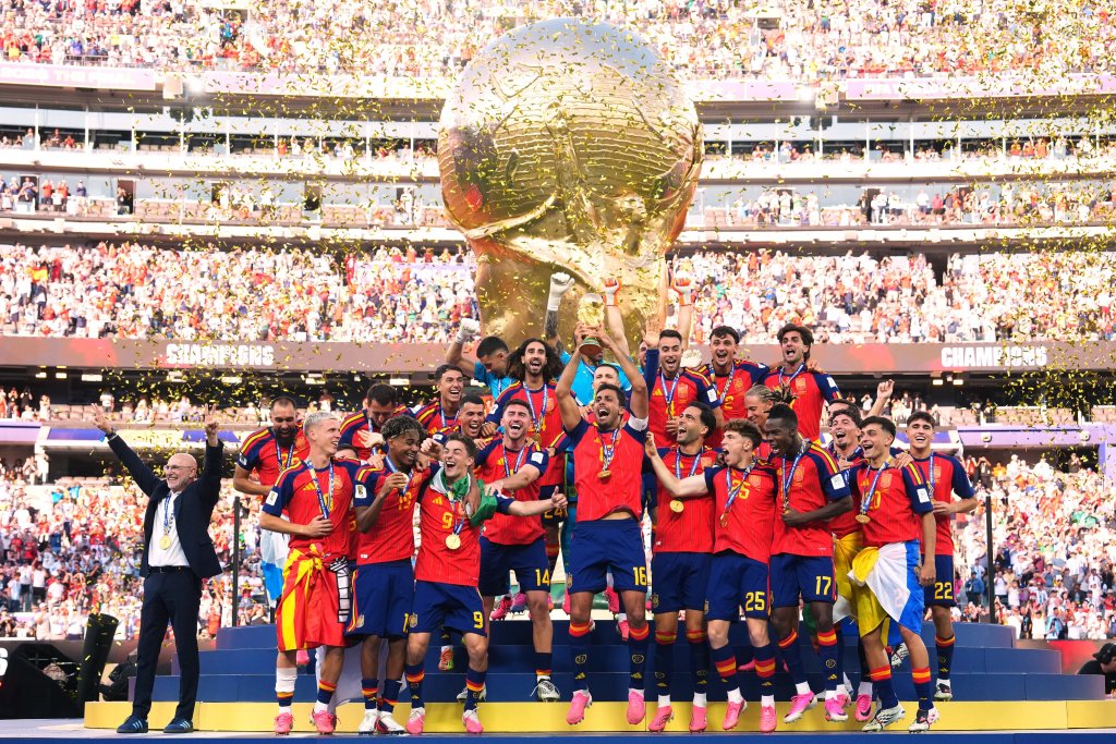 Spain crowned World Cup champions after extra-time triumph over Argentina