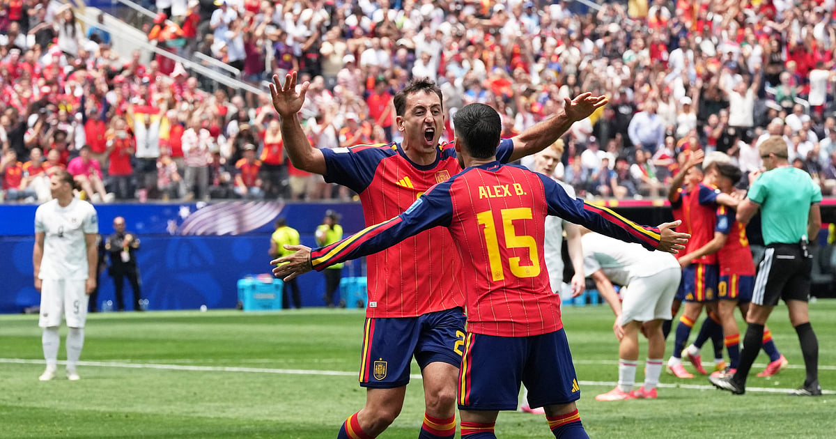 Spain take command as Oyarzabal's strike earns half-time lead