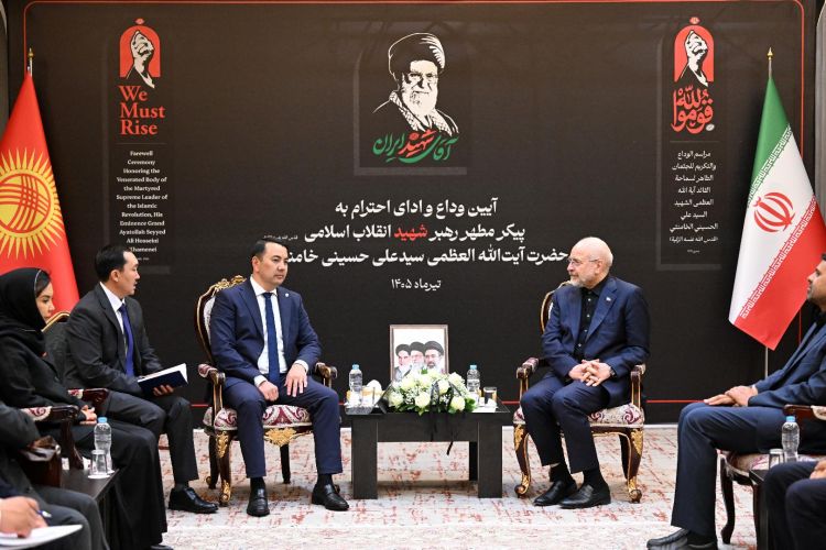 Speaker of Zhogorku Kenesh meets with Speaker of Iranian Parliament -