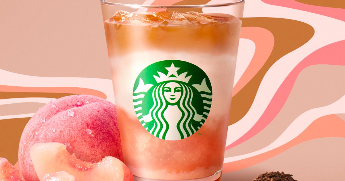 Starbucks Japan puts a bow on peach season with new limited-edition Peach Creamy Tea Latte
