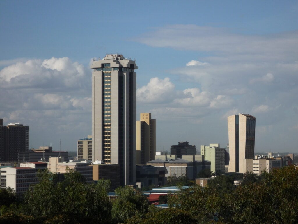Starlink Kenya — Nairobi skyline seen from Upper Hill