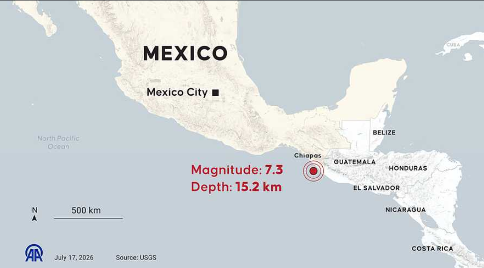 Strong Quake Off Mexican Coast Rattles Guatemala and El Salvador