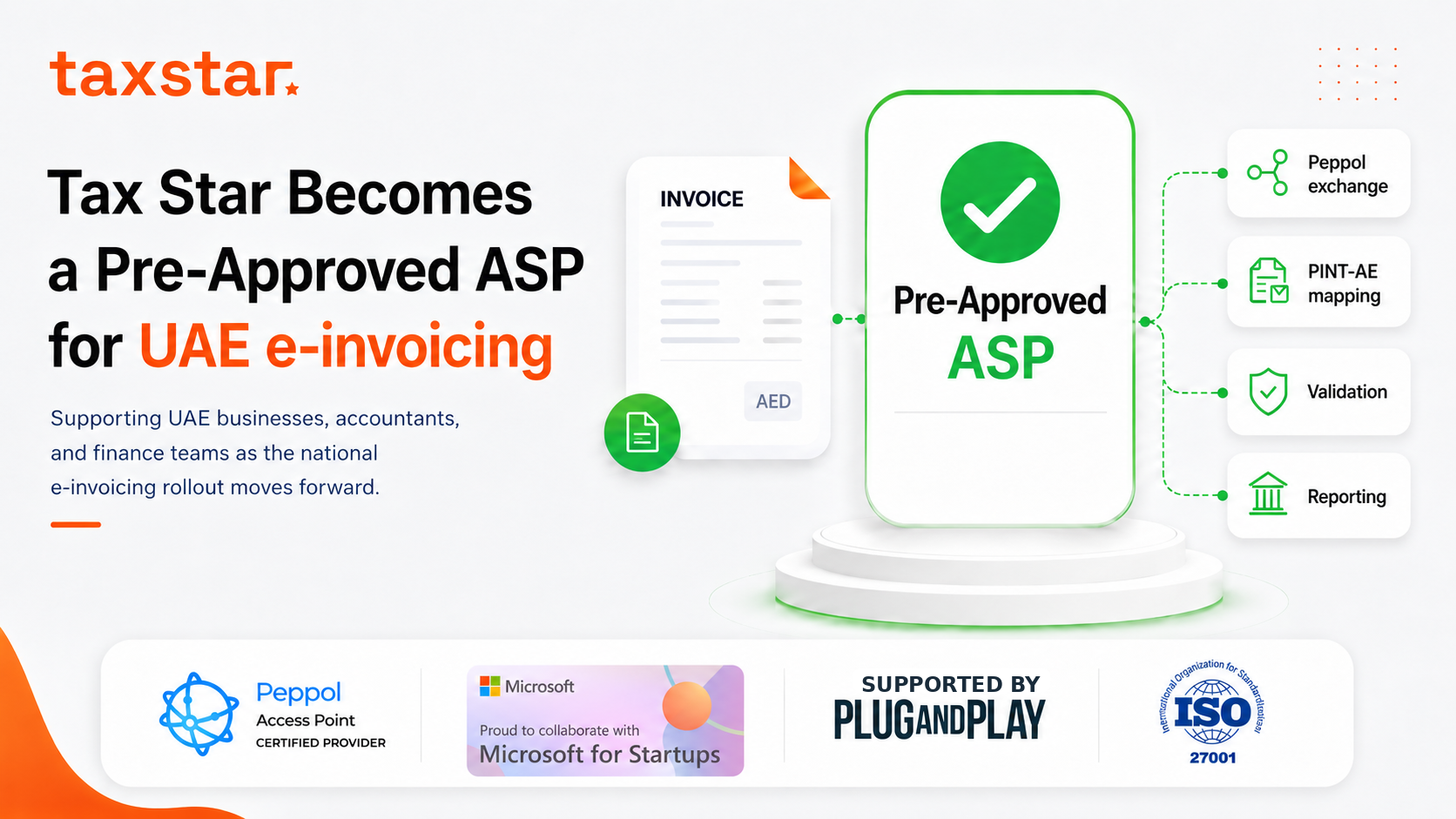 Tax Star: Approved E-Invoicing Provider by UAE Ministry of Finance