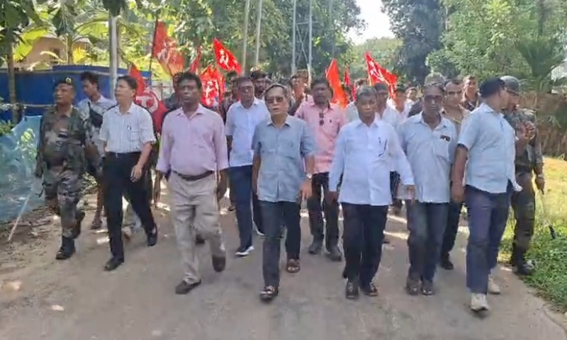 Tension in Tripura's Belonia after police halt CPI(M) rally