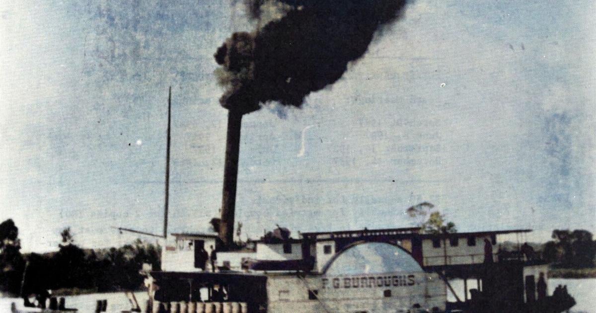The F.G. Burroughs steamboat mural in downtown Conway | News