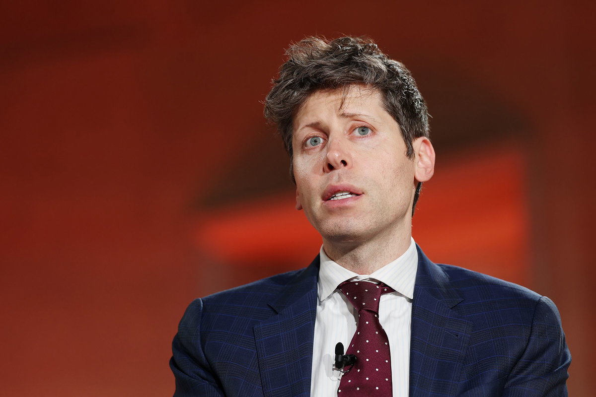Anna Moneymaker/Getty Images via CNN NewsourceOpenAI CEO Sam Altman speaks during the BlackRock Infrastructure Summit on March 11