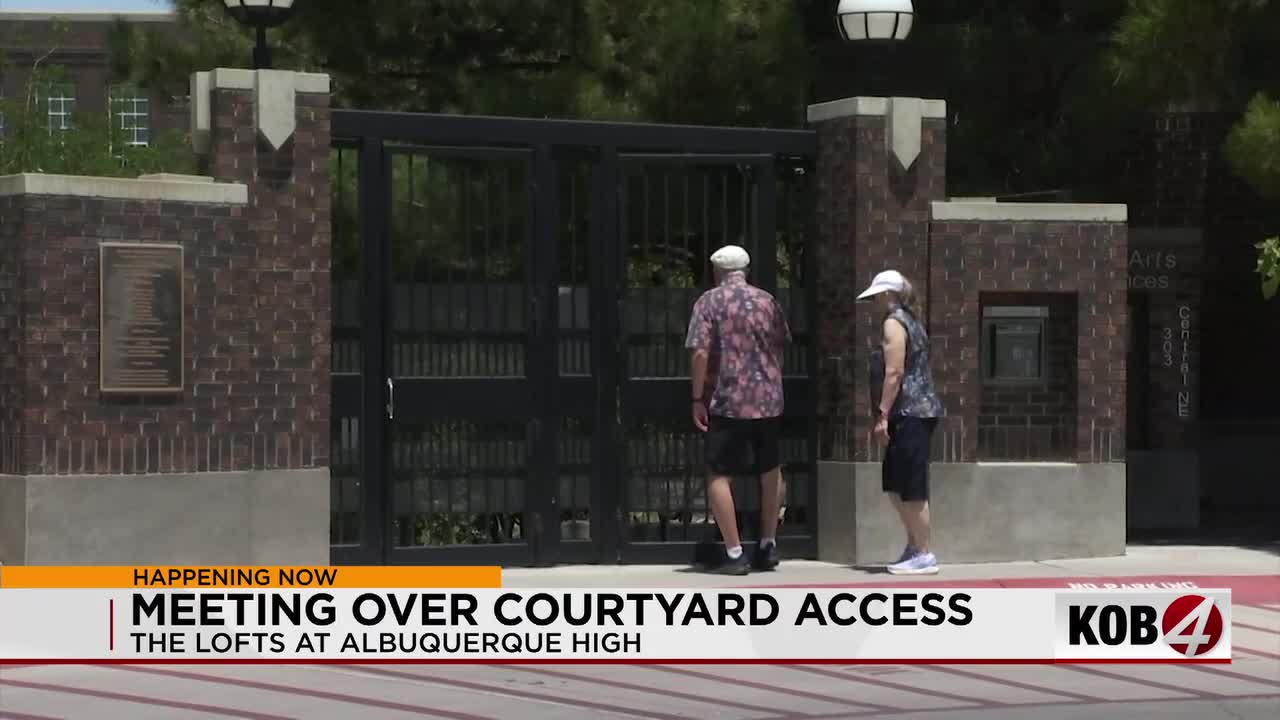 'This isn't about keeping people out': Residents push back against city demand to open Lofts at Albuquerque High gates