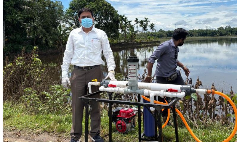 Tripura University startup provides purified drinking water to flood-hit families in Assam's Amguri