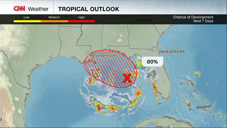 CNN via CNN NewsourceTropical Storm Bertha could form in the Gulf of Mexico.