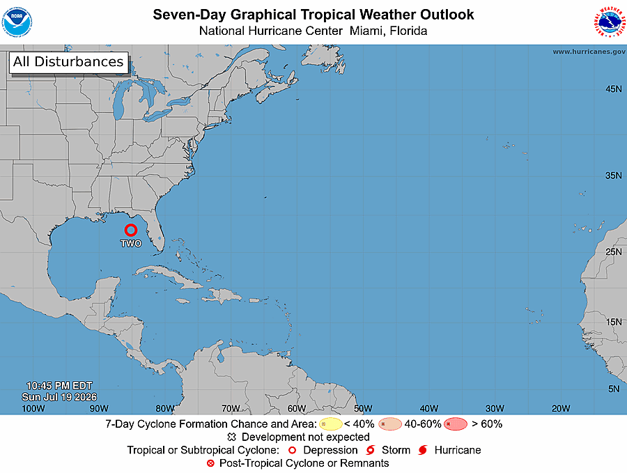 Tropical Depression Two forms over Gulf, heavy rains may impact Florida