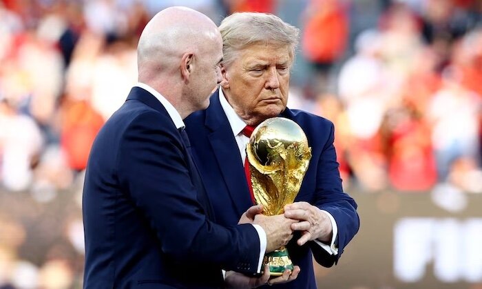 Trump booed during World Cup trophy presentation to Spain