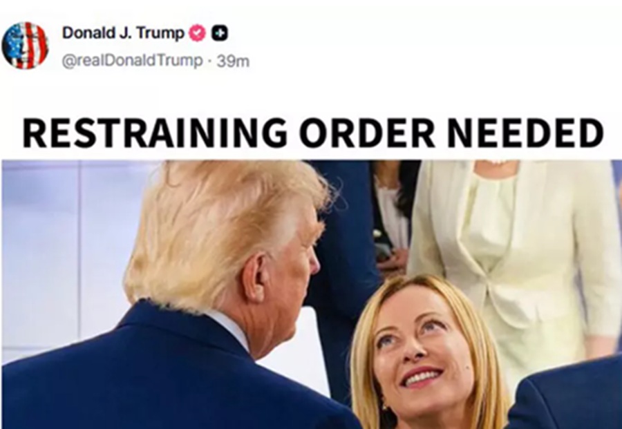 Trump's latest social media attack on Giorgia Meloni