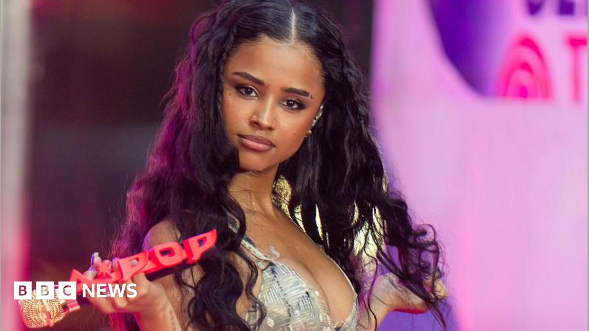 South African singer Tyla is seen performing in New York city