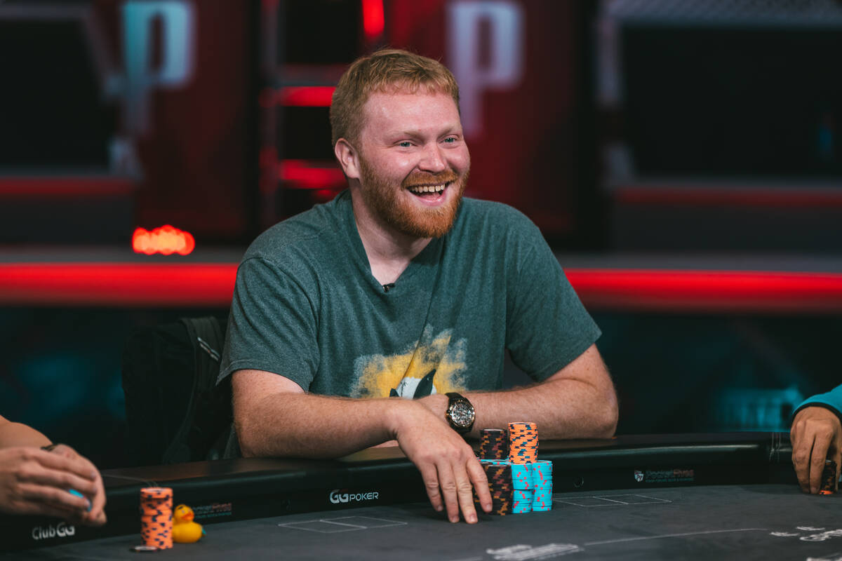 Clark County public defender Tyler Gaston, shown during the 2022 World Series of Poker, held th ...