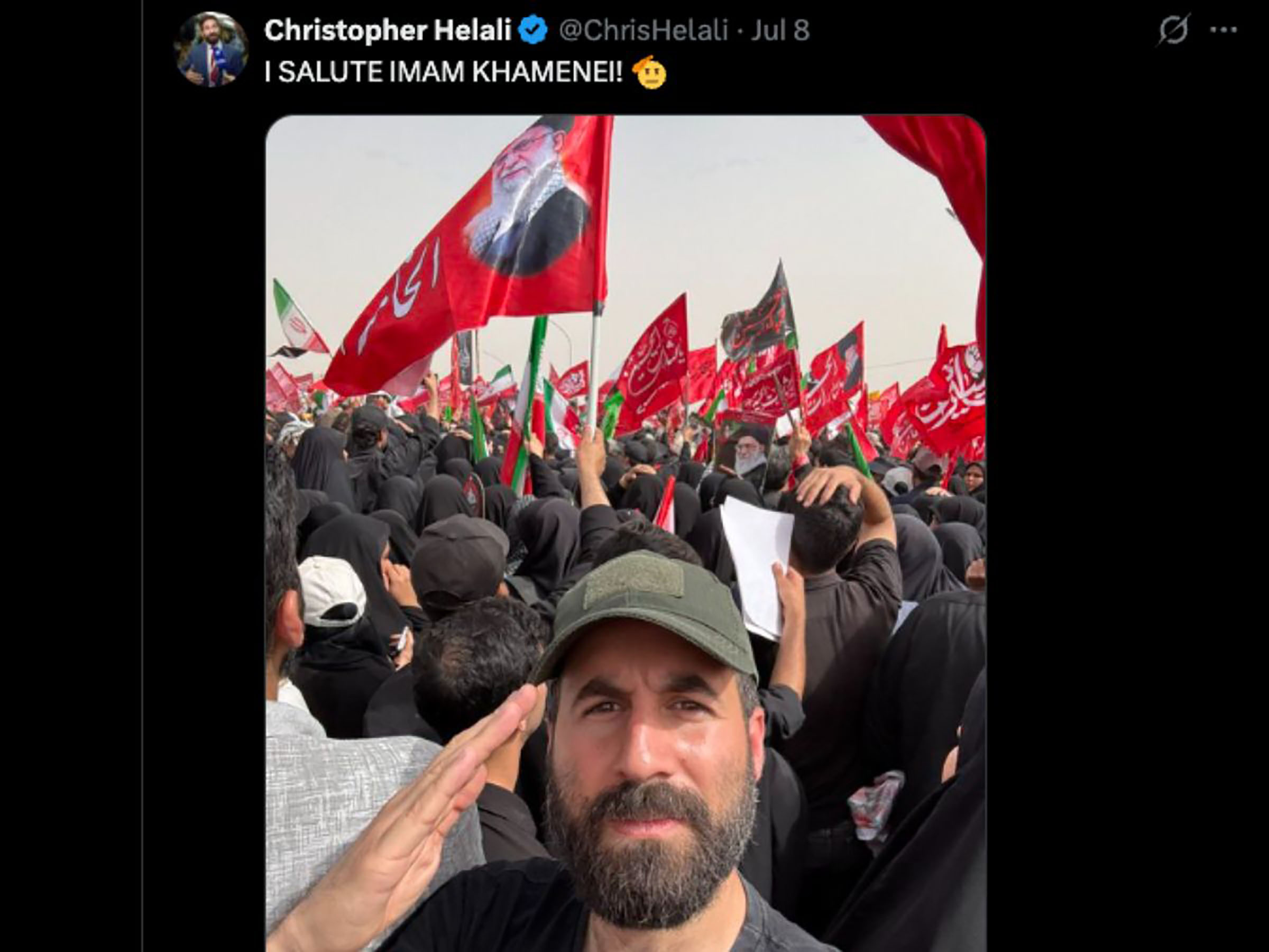 Vermont high bailiff Christopher Helali visits Iran