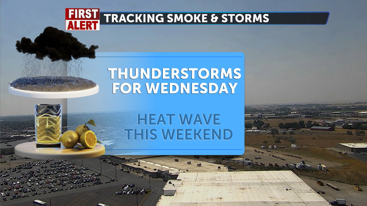 Warming trend with thunderstorms and wildfire smoke - LocalNews8.com