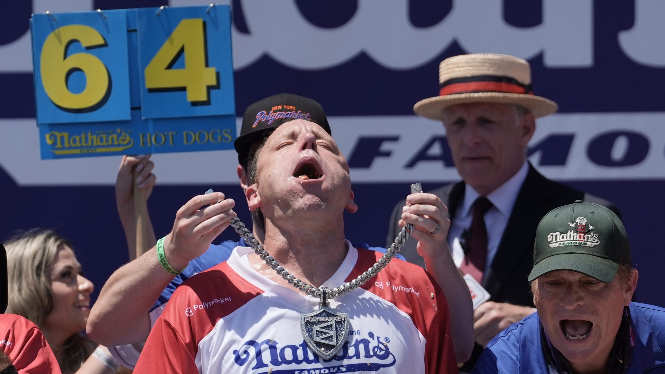 Westfield man wins Nathan's Famous Hot Dog Eating Championship for 18th time - Indianapolis News | Indiana Weather | Indiana Traffic