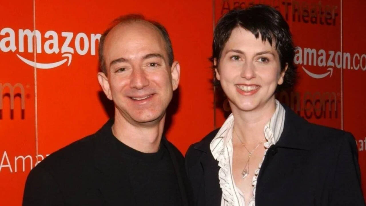While Jeff Bezos was sitting in the passenger seat writing Amazon's business plan in 1994, his wife MacKenzie Scott was driving them on a 2,000-mile road trip across US in a borrowed car