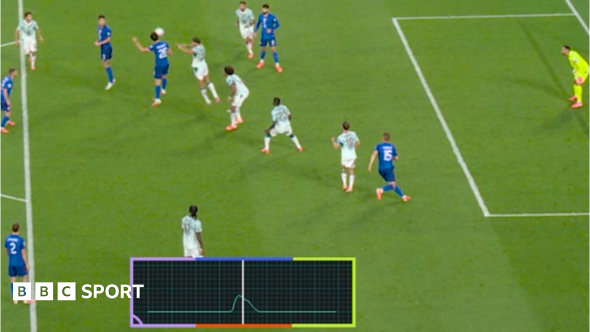 Image of Croatia's disallowed goal against Portugal