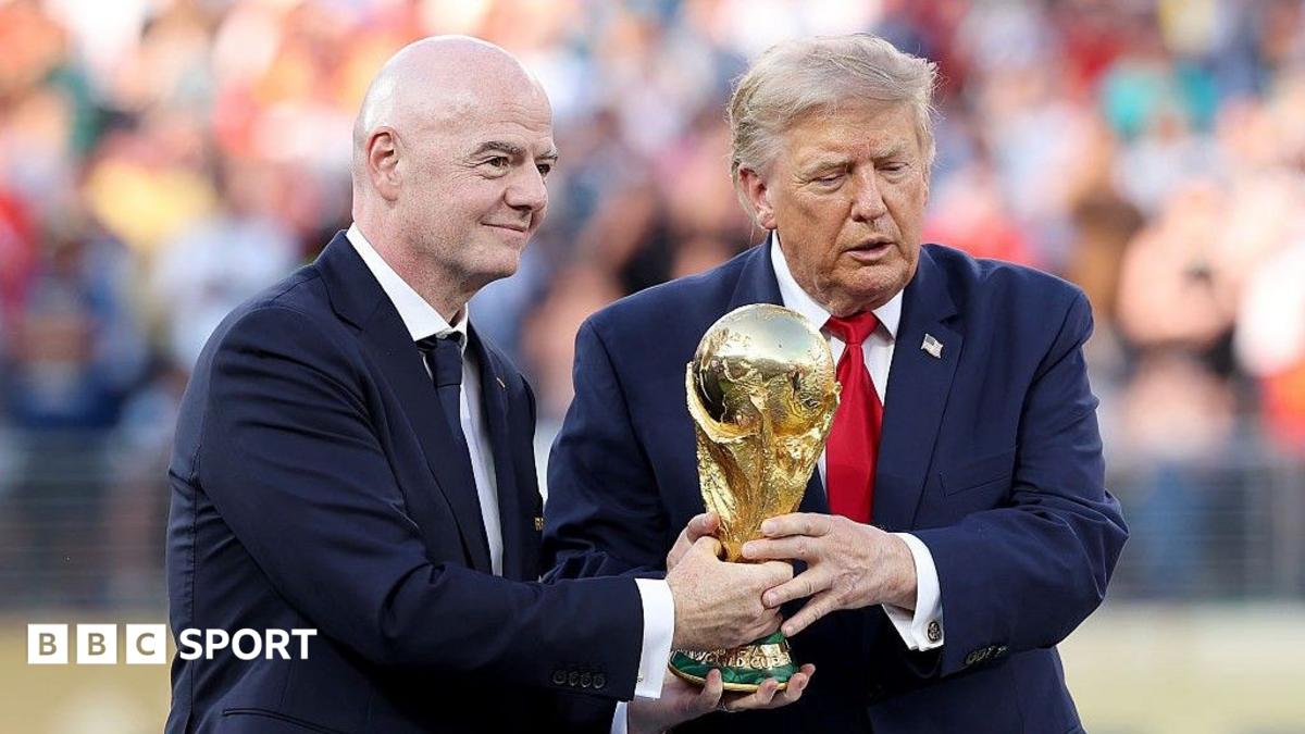 Fifa president Gianni Infantino (left) and US President Donald Trump at the 2026 World Cup final