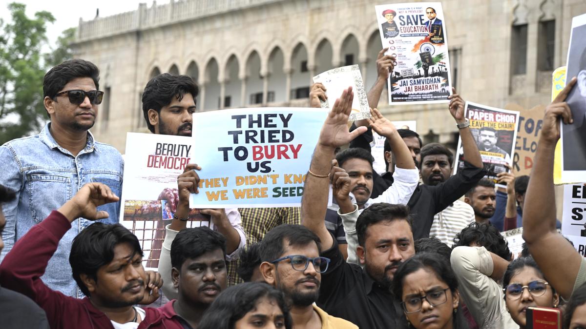 ‘They stood with Telangana, now we stand with them’: Hundreds rally at Hyderabad’s Osmania University in support of Delhi protesters