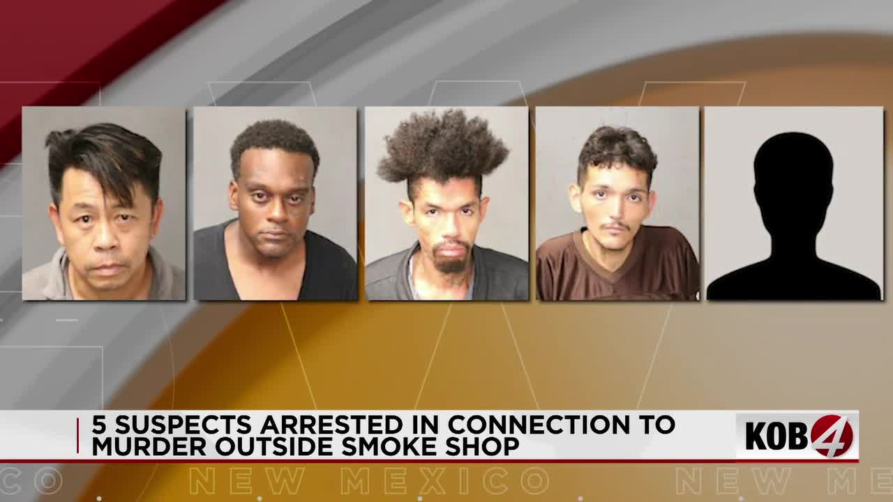 5 arrested in Albuquerque smoke shop murder on Central