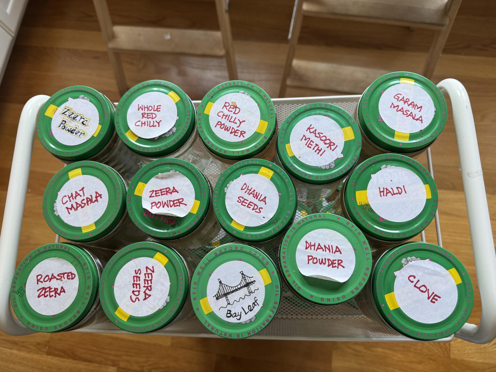 Producer Kalyani Saxena's jar collection. (Kalyani Saxena/Here & Now)