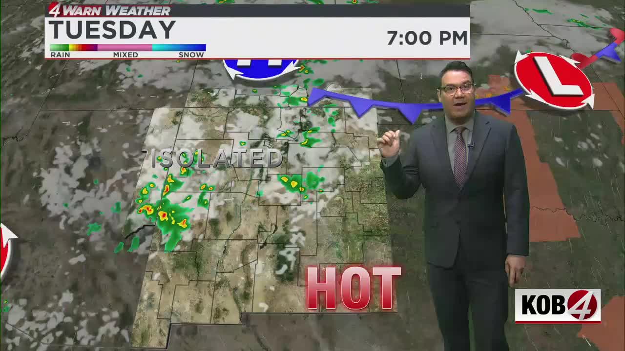 Above-average heat to return to New Mexico on Tuesday
