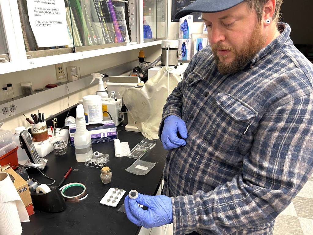 Alaska Science Forum: Uncorking the secrets of a tiny bottle of volcanic ash