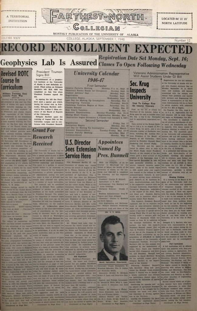 Alaska Science Forum: World War II sparked creation of Geophysical Institute