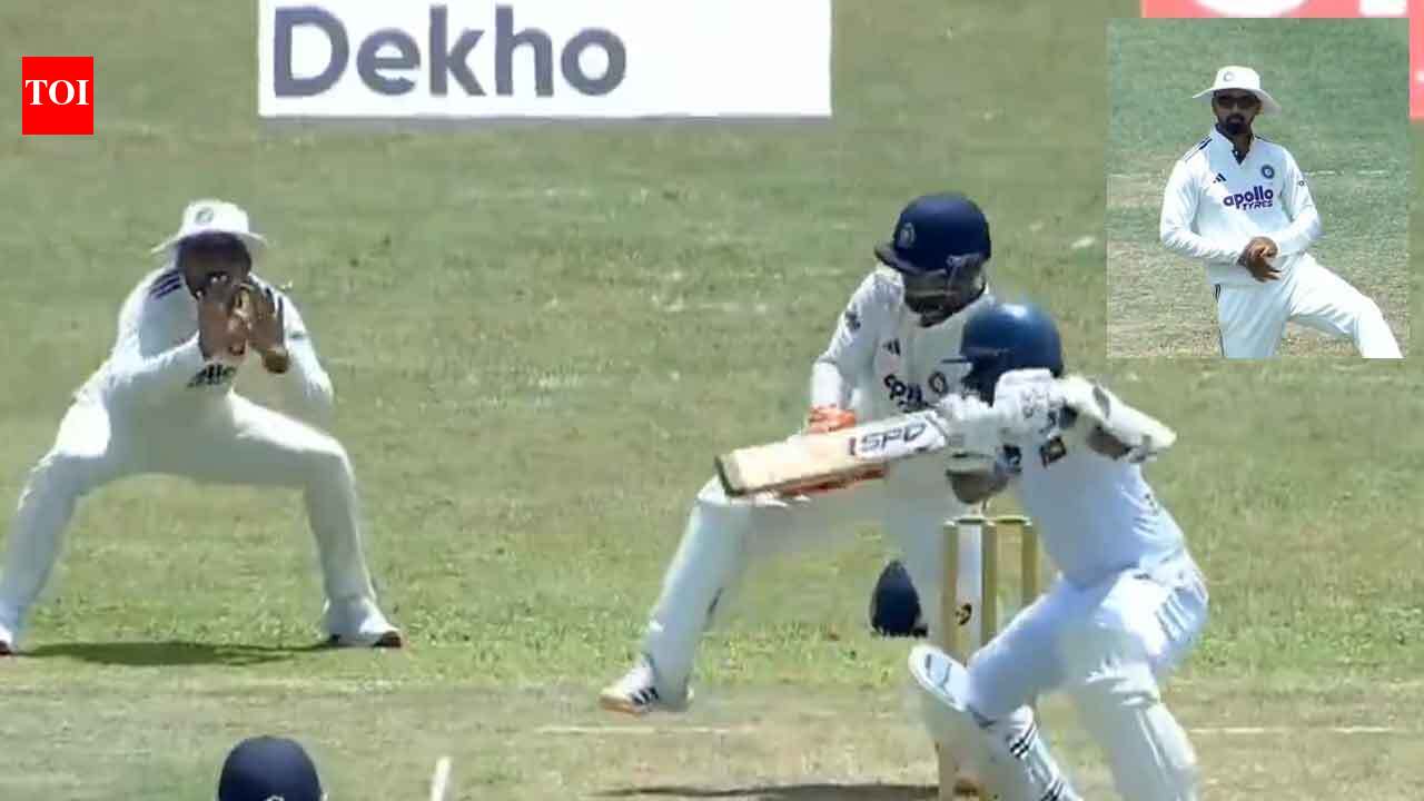 Blunder! KL Rahul's dropped catch proves costly for India in Colombo - WATCH | Cricket News