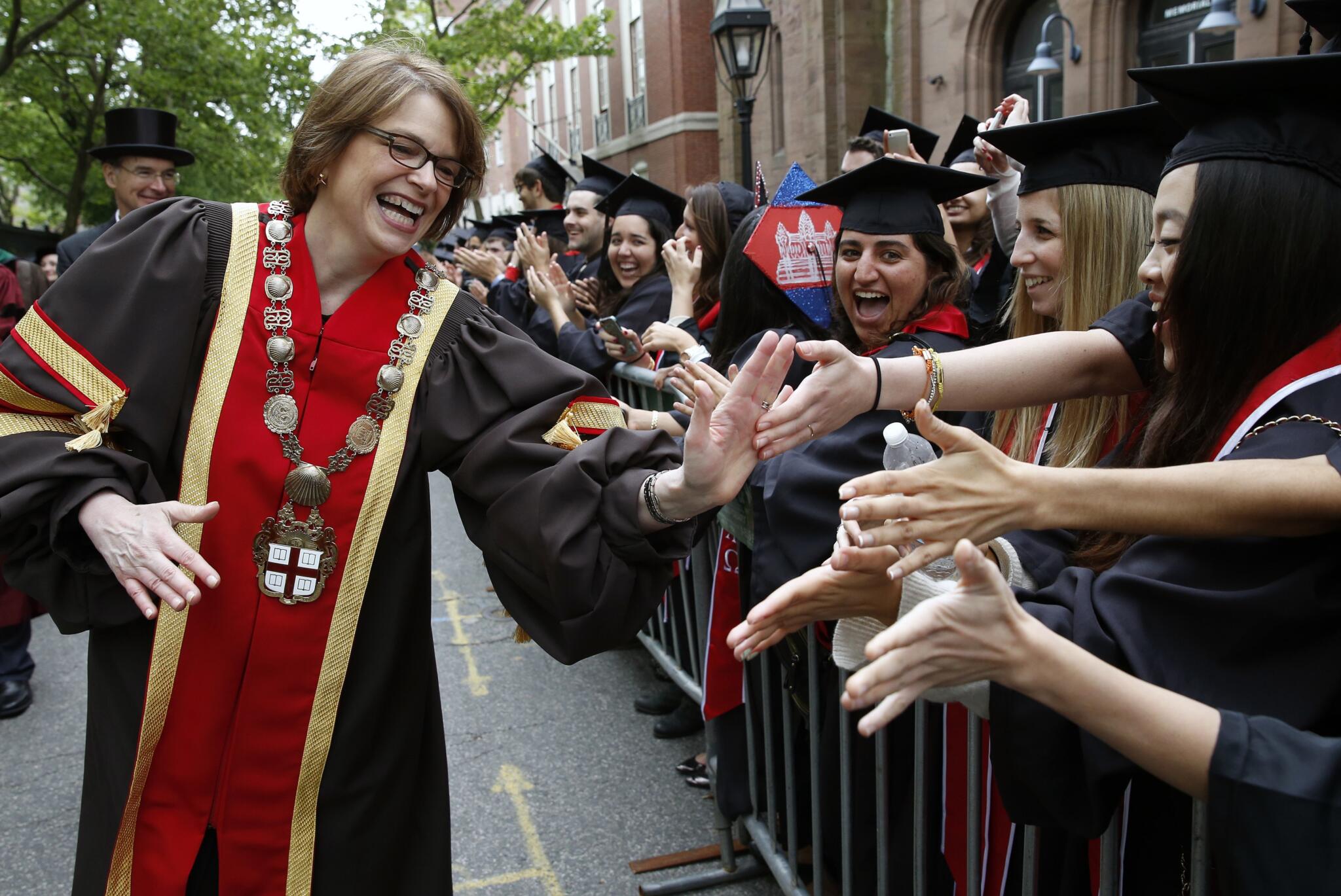 Brown University President Christina Paxson in 2013. (Michael Dwyer/AP)