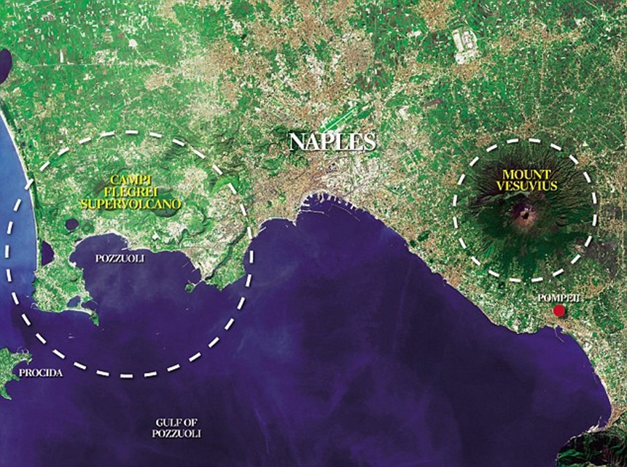 earthquake in Campi Flegrei. Image: By Phil Robinson - The image appears on a website entitled, "Vesuvius's big daddy: The supervolcano that threatens all life in Europe" at url=http://www.dailymail.co.uk/home/moslive/article-1342820/Vesuviuss-big-daddy-supervolcano-Campi-Flegrei-near-Naples-threatens-Europe.html., Fair use, https://en.wikiversity.org/w/index.php?curid=191753