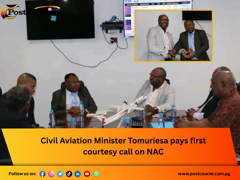 Civil Aviation Minister Tomuriesa pays first courtesy call on NAC