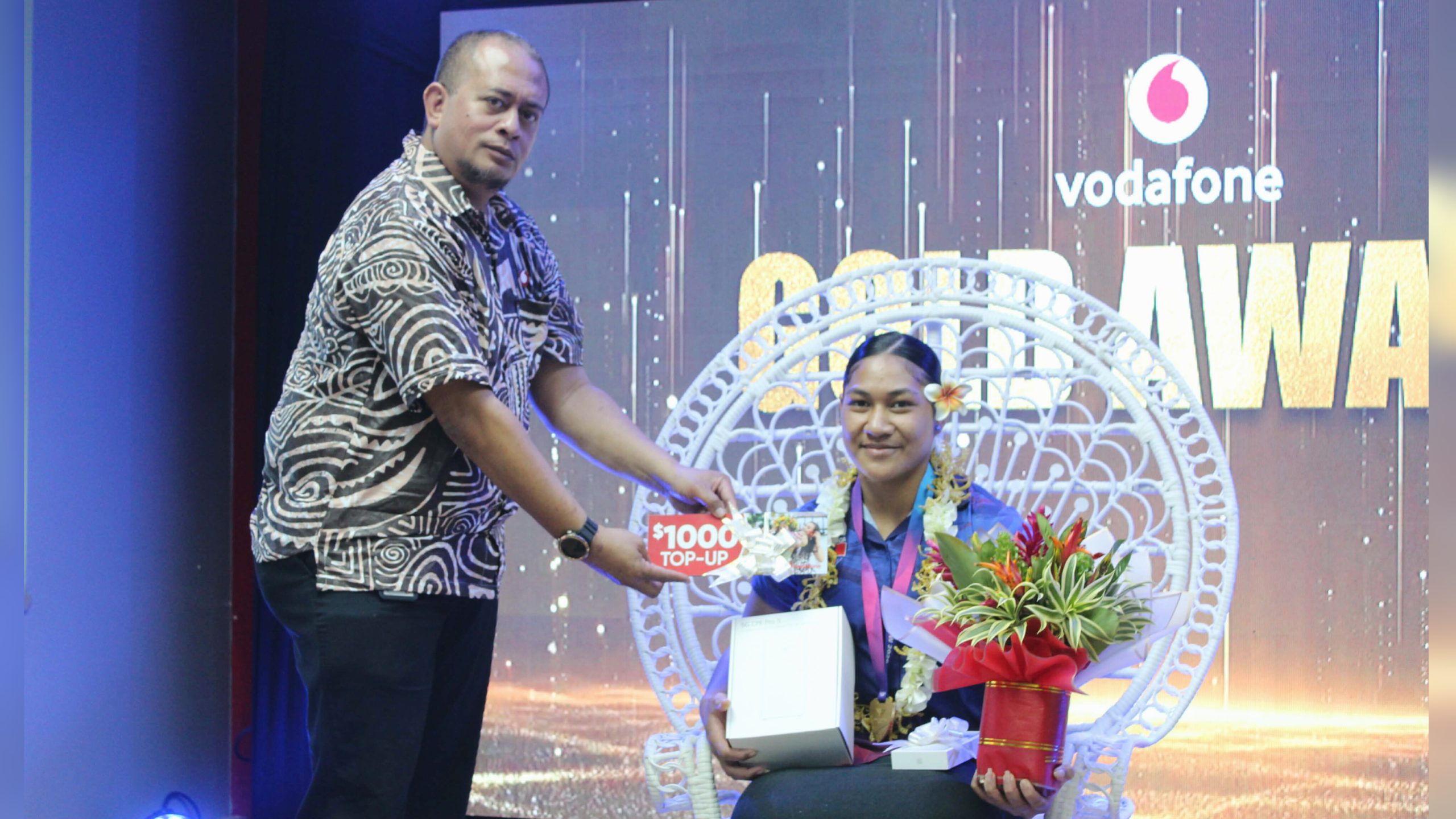 Commonwealth Medalists Honored by Vodafone Samoa with Gifts