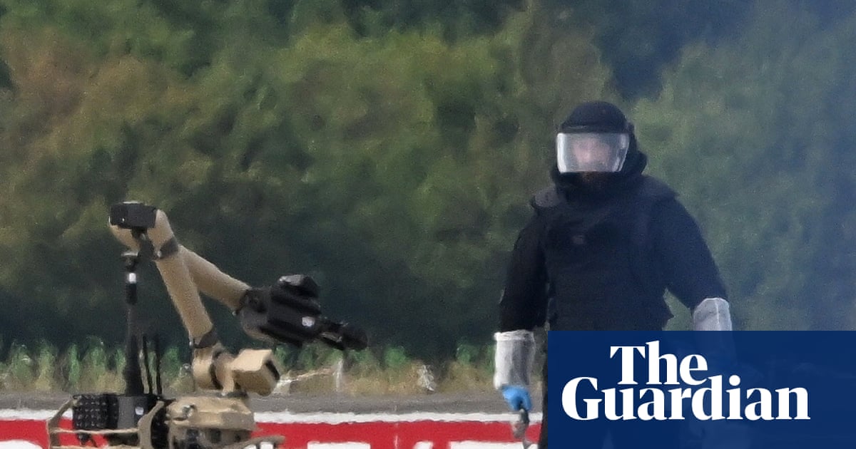 Drone carrying explosives at German airport marks ‘new level of danger’, says interior minister | Germany