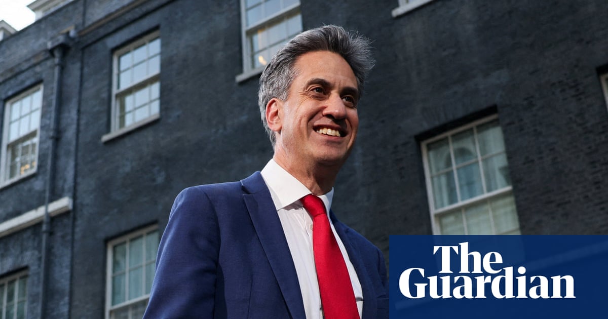 EU relations, climate crisis and Gaza: why Ed Miliband is fired up by Foreign Office challenges | Ed Miliband