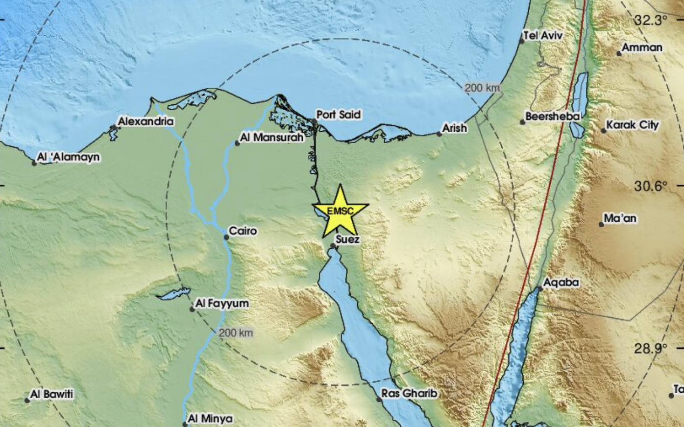 Earthquake strikes eastern Egypt, is felt in Israel