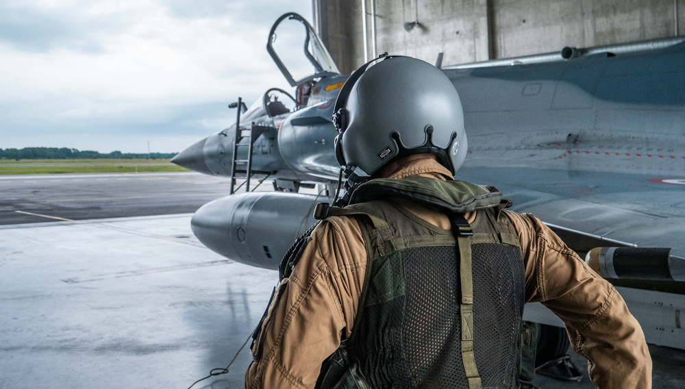 A French fighter pilot taking part in NATO's Baltic Air Policing Mission from Ämari Air Base in Estonia. Photo by NATO.