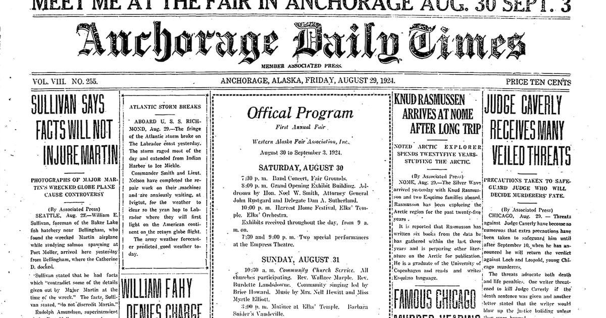 Exotic dancers, fortune tellers and mutt shows: The 1920s Anchorage precursor to the Alaska State Fair